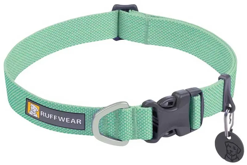 Hi & Light Collar - Sage Green - 51-66 cm by Ruffwear in Black, Yellow, Blue, Green – product photo