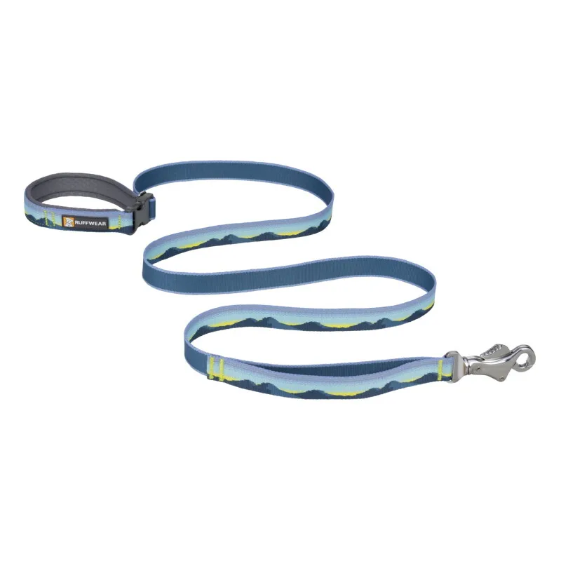 Reflektierende Hundeleine Crag™ blau/ türkis/ gelb by Ruffwear in Blue, Turquoise, Yellow, Regular – product photo