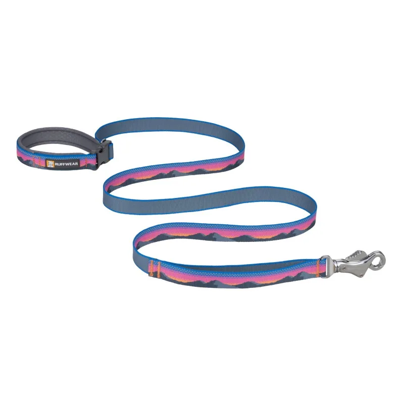 Reflektierende Hundeleine Crag™ blau/ türkis/ rosa von Ruffwear in Blau, Türkis, Rosa, Regular – Produktfoto