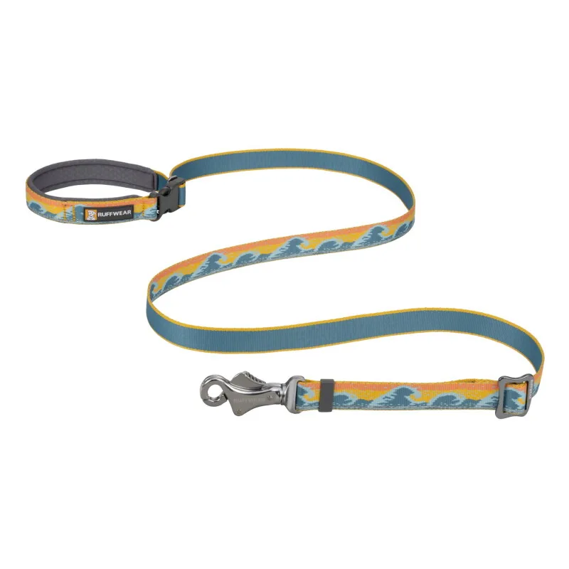 Verstellbare Hundeleine Crag EX™ blau/ türkis/ beige/ braun von Ruffwear in Regular – Produktfoto