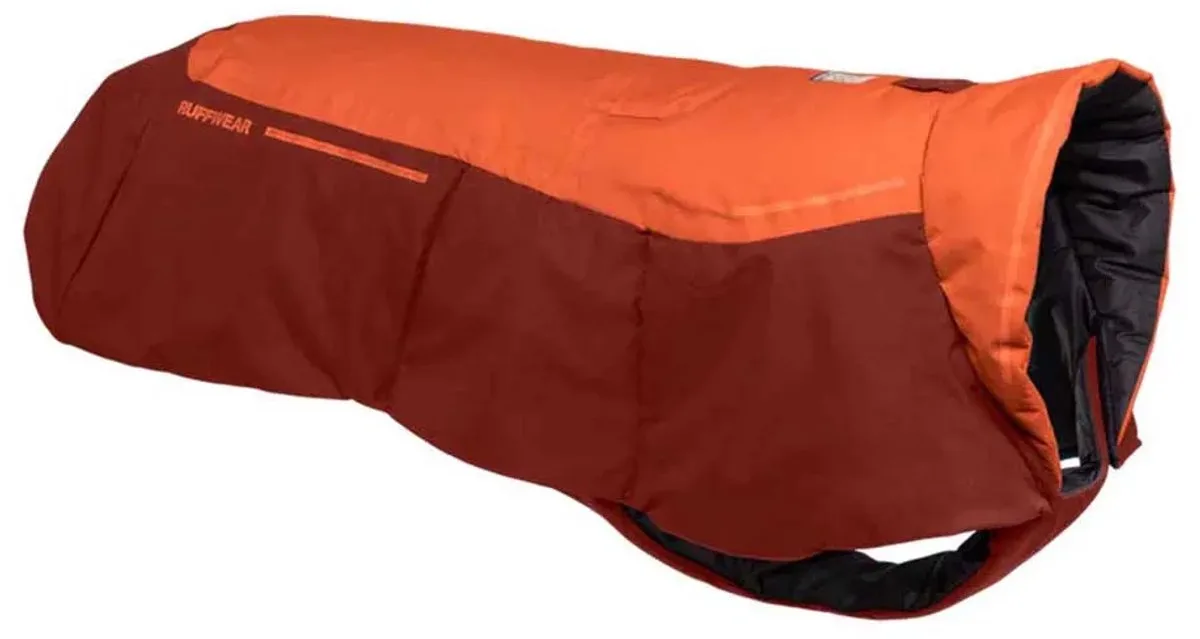 Vert Hondenjas Oranje L van Ruffwear in Canyonlands Orange – productfoto