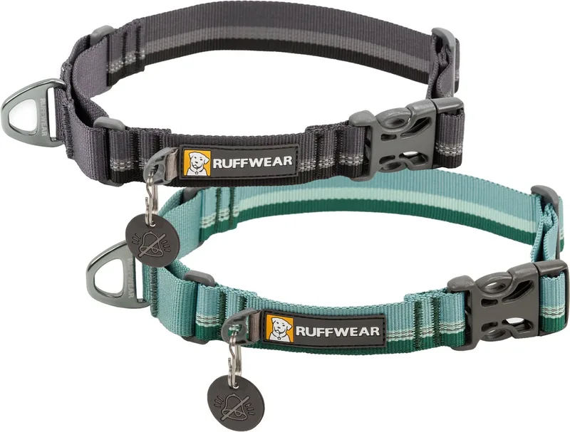 Web Reaction Halsband - Basalt Gray - 36/43 cm by Ruffwear in Grey, Blue – product photo