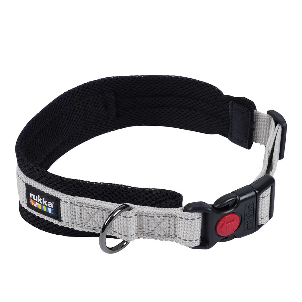 Rukka® Bliss Eco Halsband, grijs maat L hond by Rukka Pets – product photo
