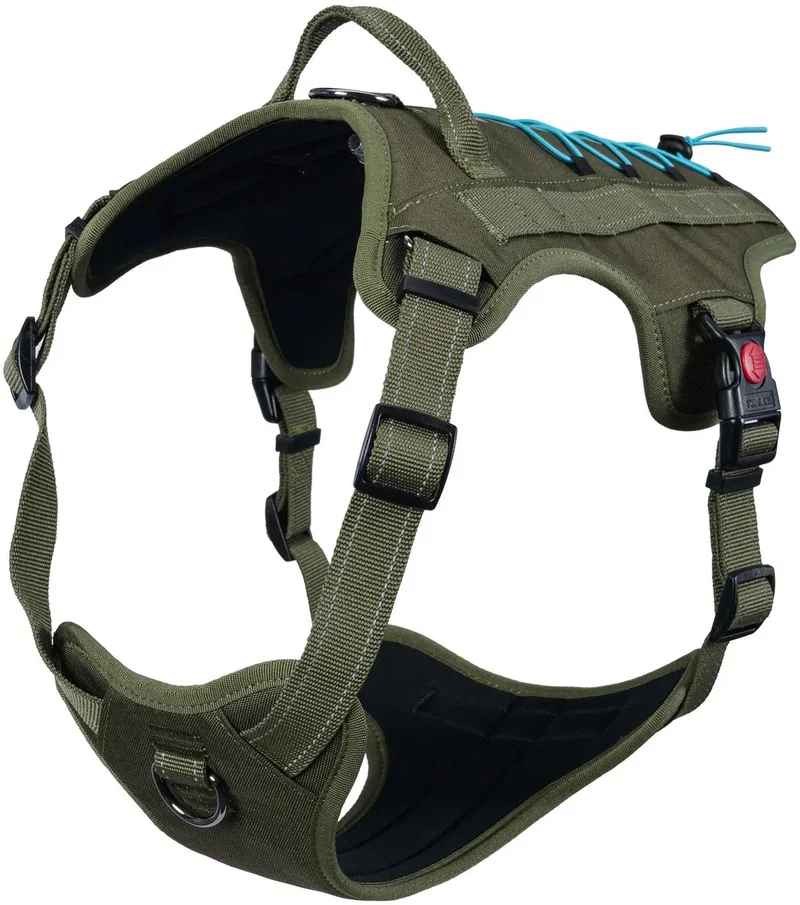 Rukka Bliss X-Trek - Honden Harnas - Verstelbaar Hiking Harnas - Comfort & Controle - Reflecterend - Maat S by Rukka Pets in Green – product photo