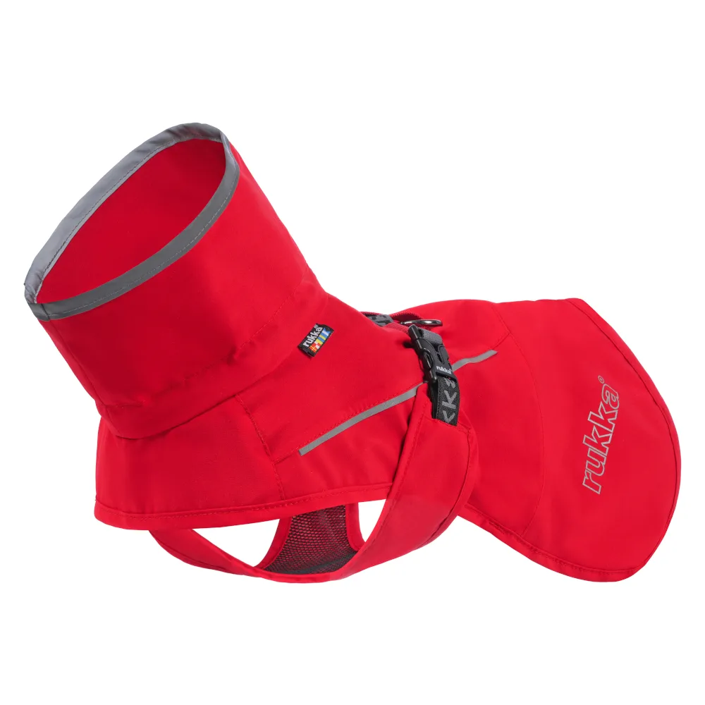 Rukka Thrill Mini regenjas, rood ca. 20cm ruglengte hond van Rukka Pets – productfoto