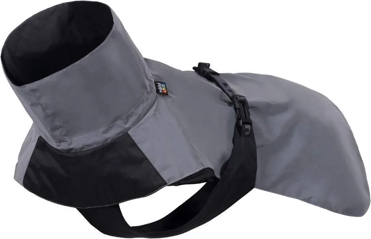 Shine regenjas - Reflecterende hondenjas - Waterafstotend materiaal – Lichtgewicht - Kleur: Reflecterend Maat: Maat 35 by Rukka Pets in Grey – product photo