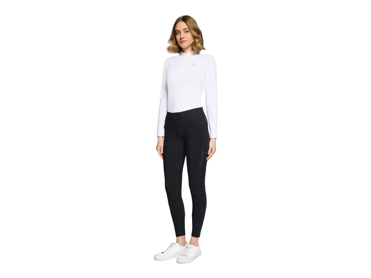 Reithose Reithose Chloe Metal Dots Vollgrip von Samshield in Schwarz – Produktfoto