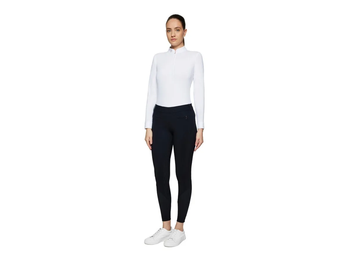 Reithose Reitleggins Damen Sakina Vollgrip von Samshield in Schwarz – Produktfoto