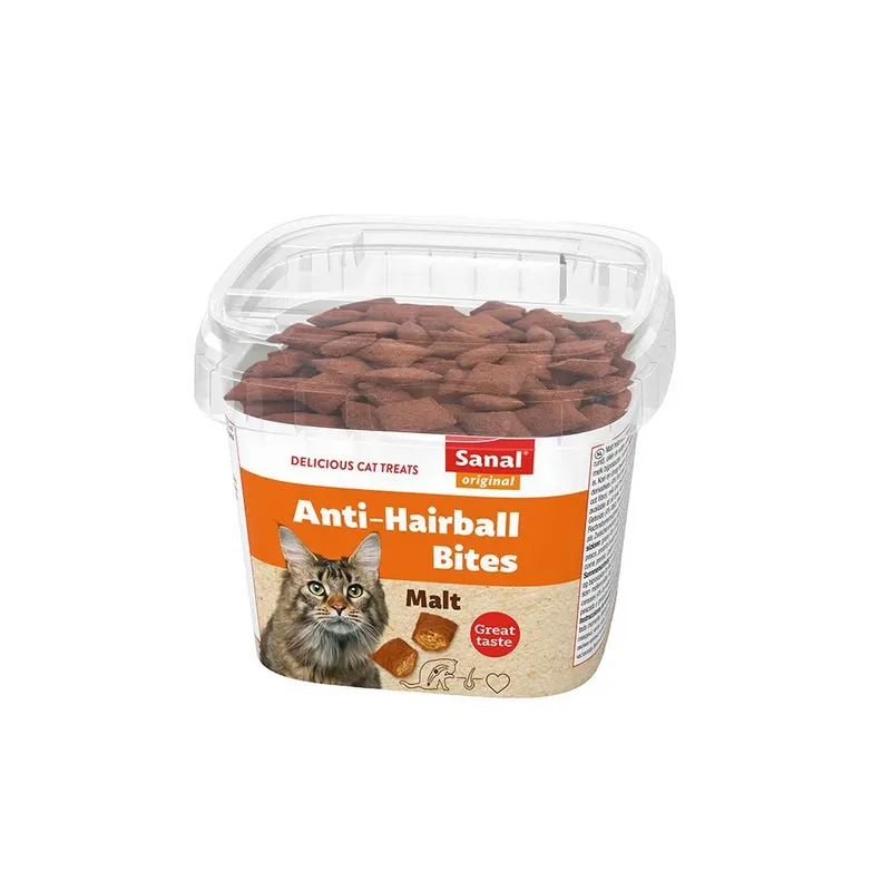 Anti-haarbal Fles Kattensnack 75g by Sanal – product photo