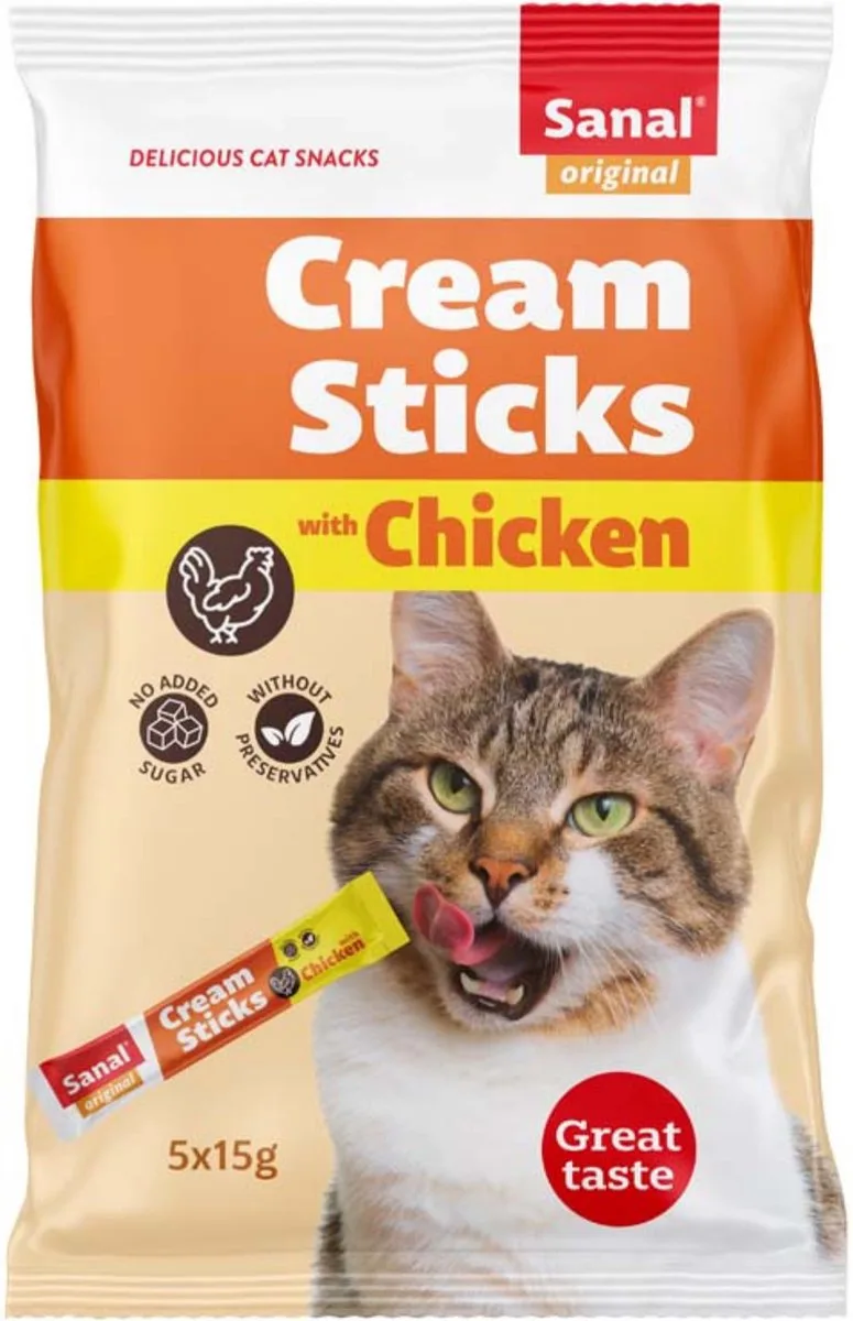 Friandises Crémeuses Au Poulet Pour Chats de Sanal – photo produit