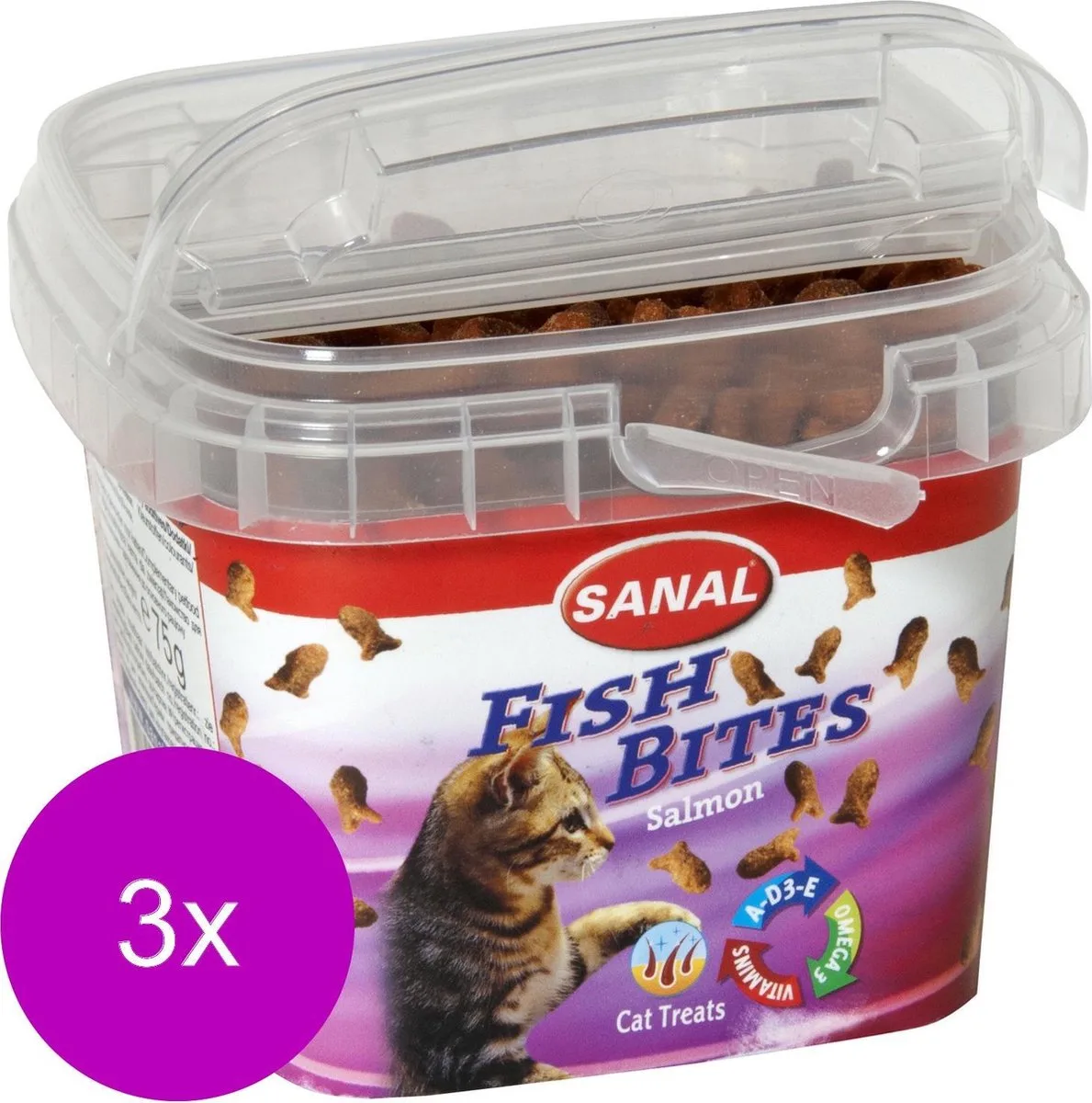 fish bite's cup - 3 ST à 75 GR de Sanal – photo produit