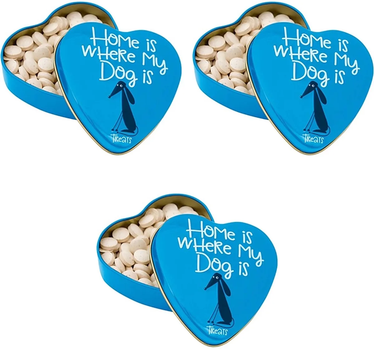 Hondensnacks Sanal - Hartenblik Snoepjes met Vitaminen 60gr - 3 stuks - Multipack by Sanal – product photo