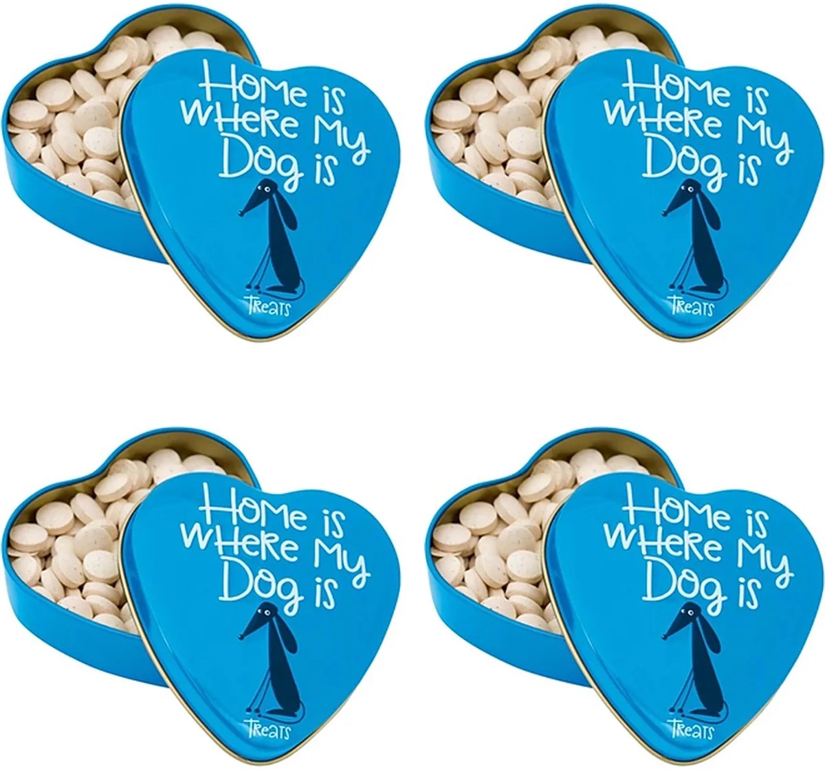 Hondensnacks Sanal - Hartenblik Snoepjes met Vitaminen 60gr - 4 stuks - Multipack by Sanal – product photo