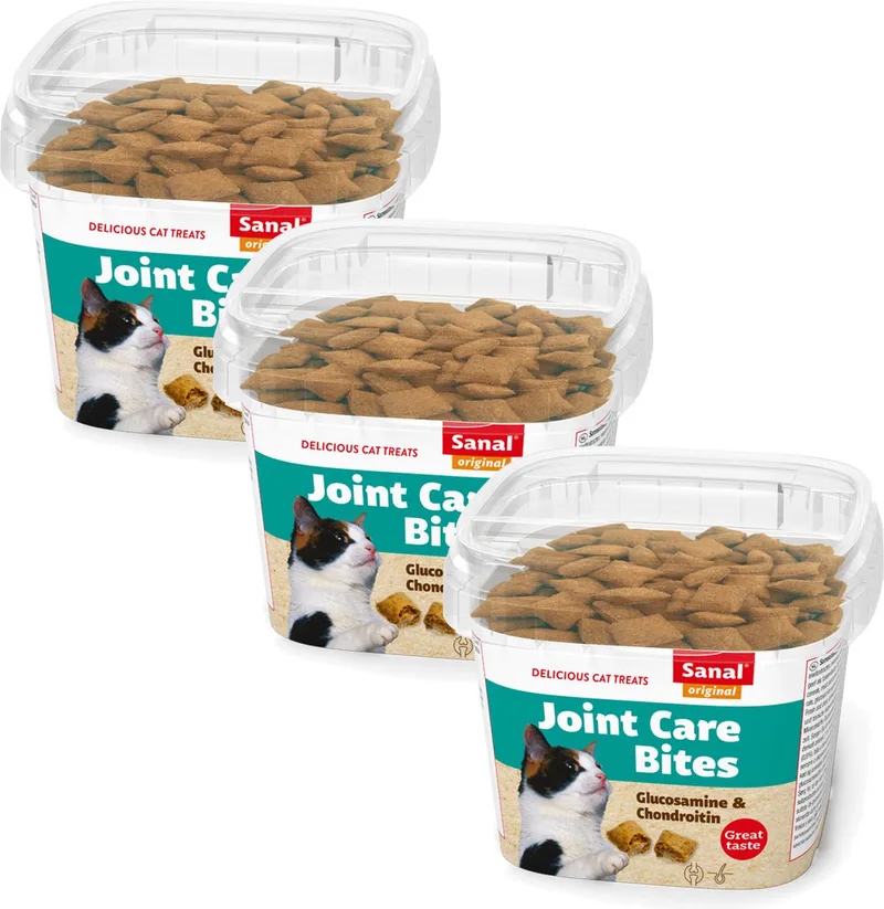 Joint Care - Kat - Snack - Chondroïtine & Glucosamine - 3 x 75 gr by Sanal – product photo