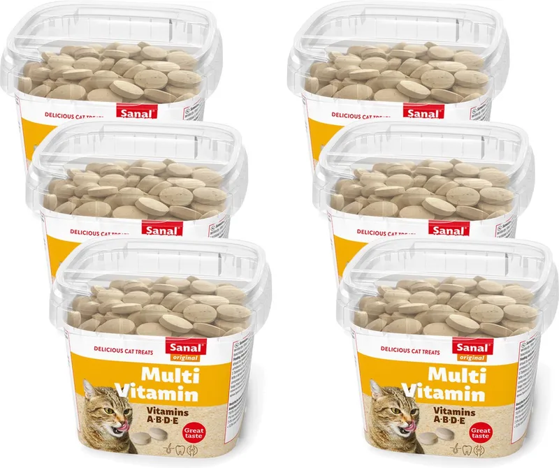 Multi Vitamin Cat Treats - Kattensnack - 6 x 100 g de Sanal – photo produit