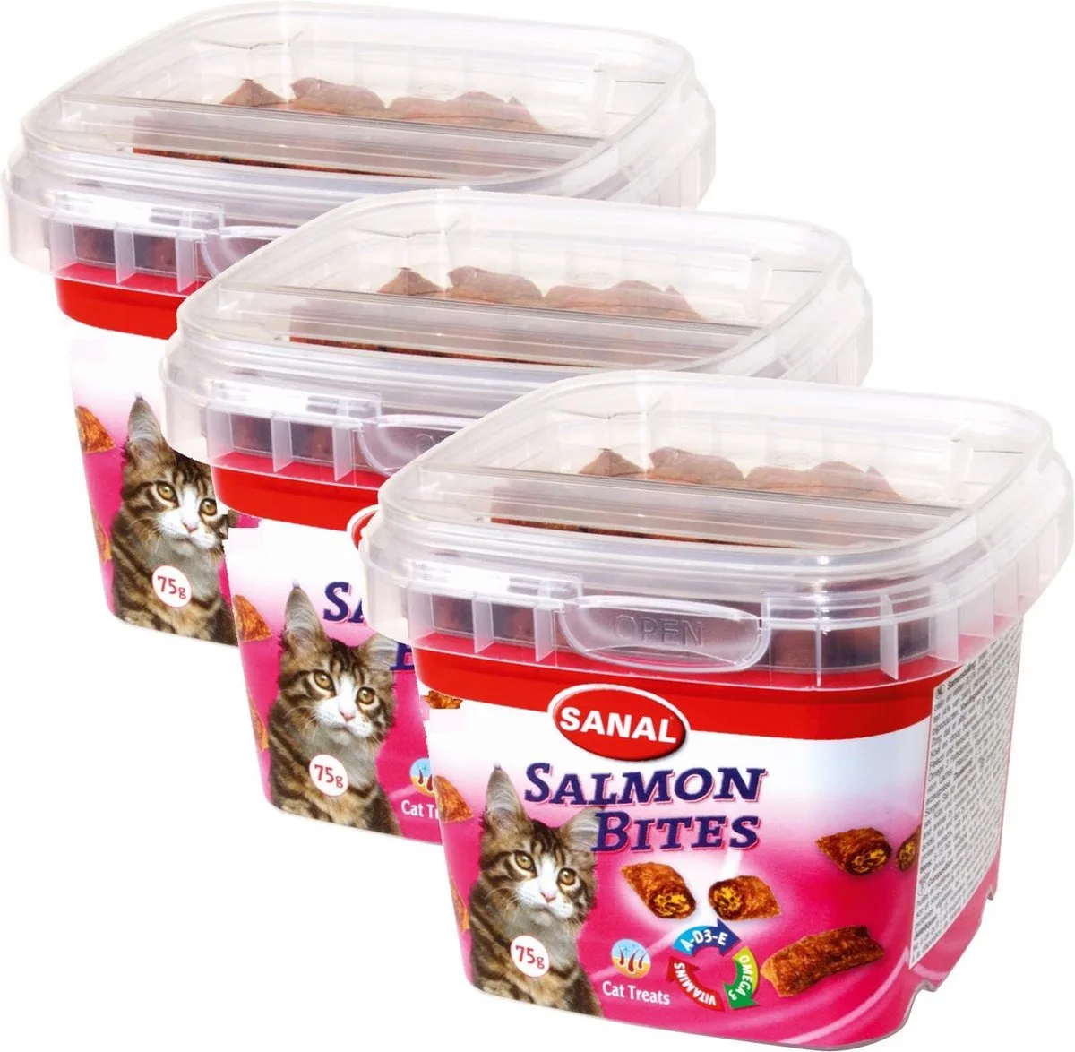 salmon bite's cup - 3 ST � 75 GR de Sanal – photo produit