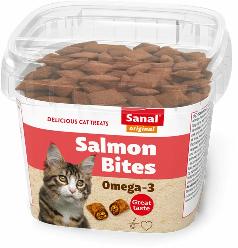 Salmon Bites - Zalm - Kattensnack - 75 g by Sanal – product photo