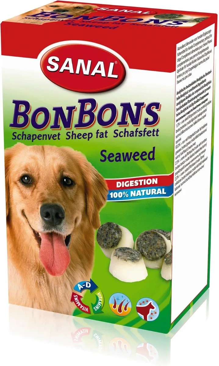 Schapenvet Bonbons Zeewier Hondenvoer - 150 gr by Sanal – product photo