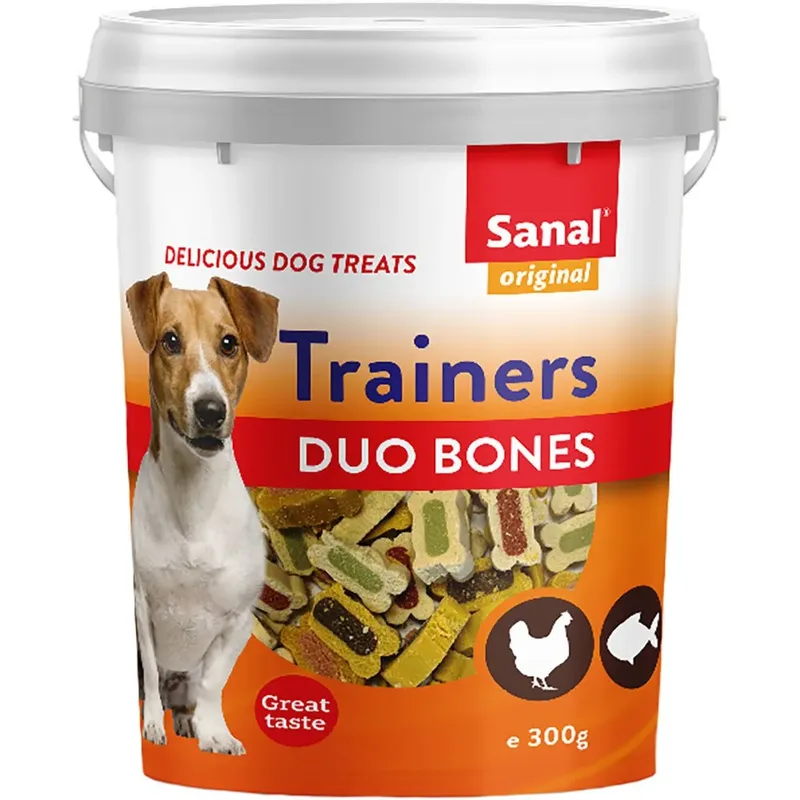 Trainer Duo Bot Glas Honden Snack 300g by Sanal – product photo