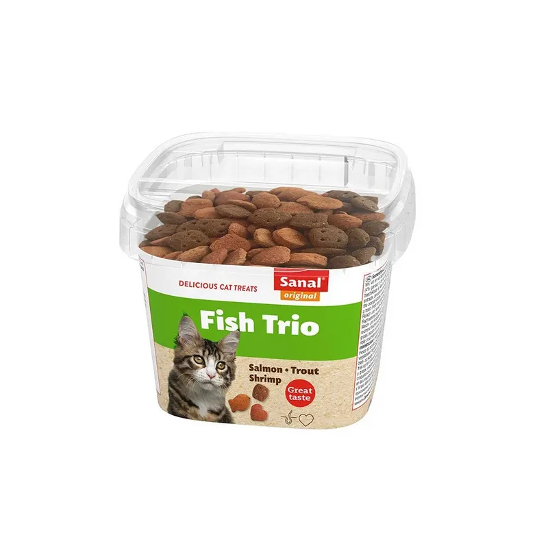Vis Trio Pot Kat Snack 75g fra Sanal – produktbillede