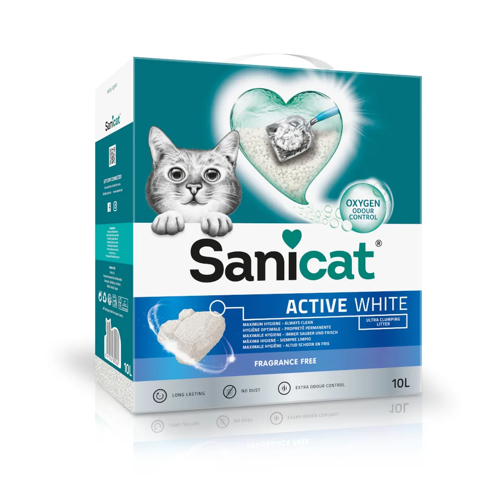 10 l Sanicat Active White Kattenbakvulling by Sanicat – product photo