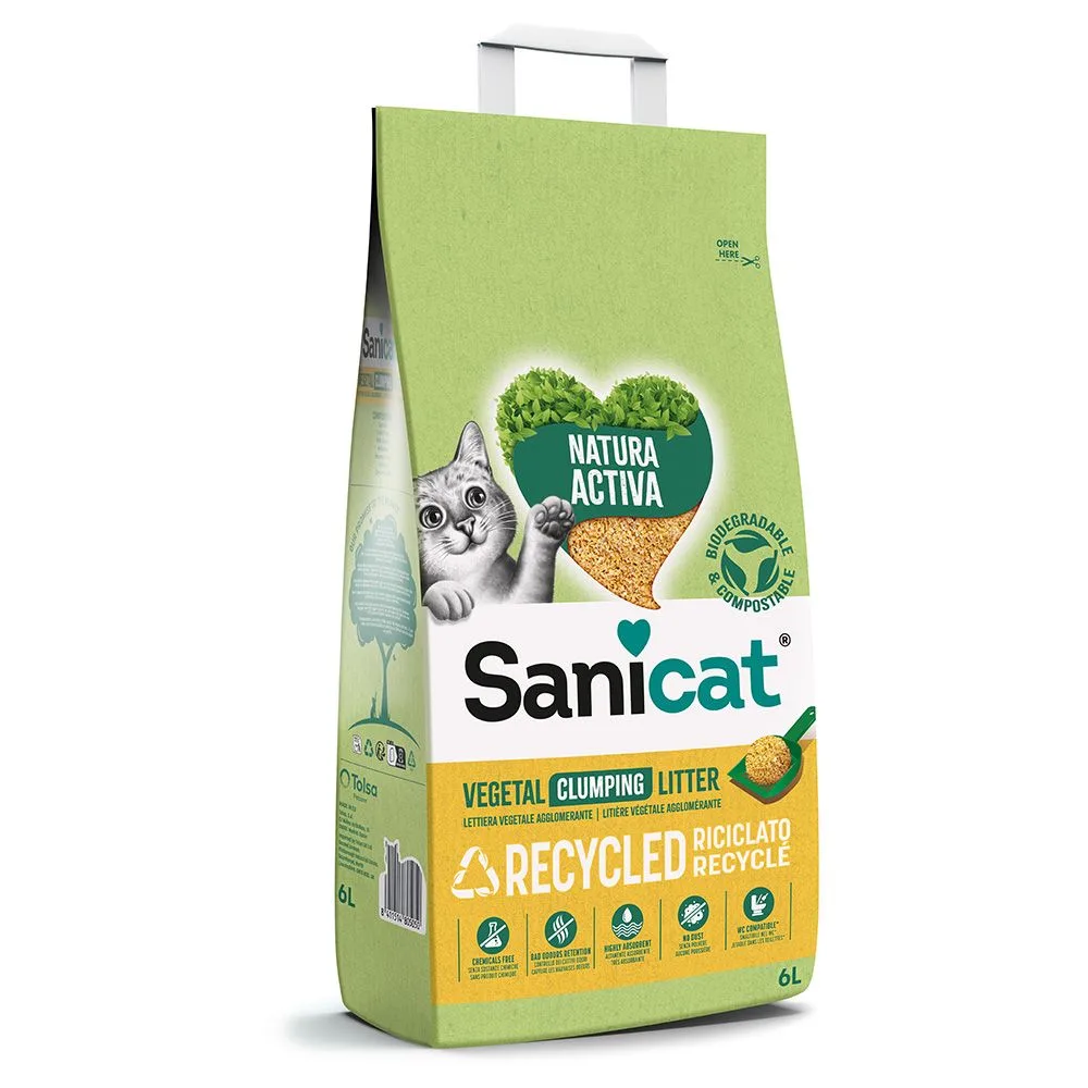 6 l Sanicat Natura Activa Corn Cob kattenbakvulling van Sanicat – productfoto
