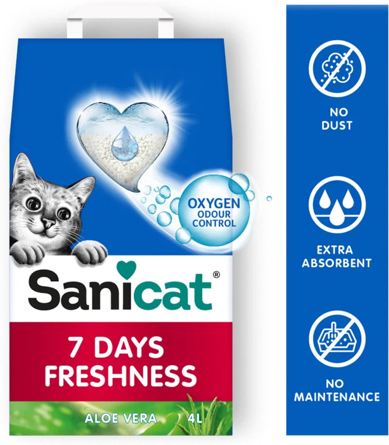 Aloe Vera – Kattenbakvulling – 4 Liter by Sanicat – product photo