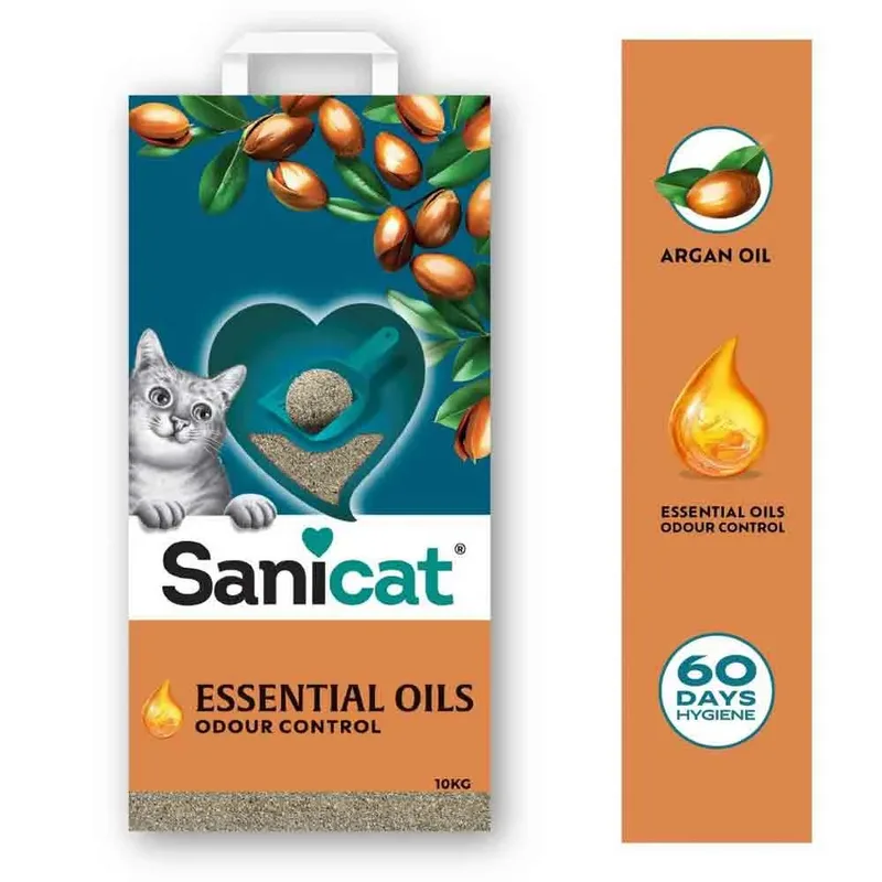Essential Oils Ultra Cream Kattenbakvulling Argan Oil - 10 kg fra Sanicat – produktbillede 4 af 4