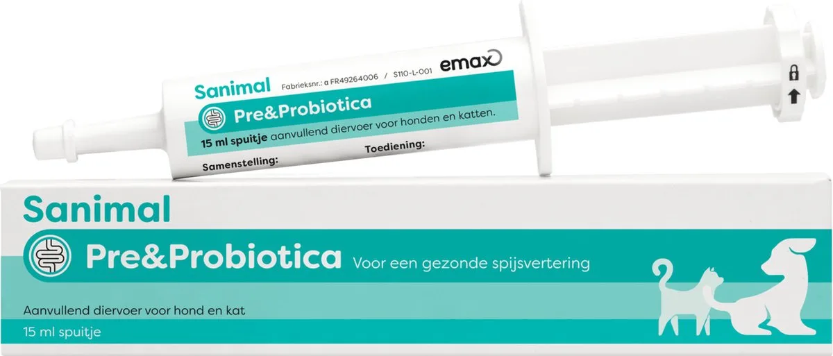 Pre&Probiotica - Supplement - Spijsvertering - 15 ml by Sanimal – product photo
