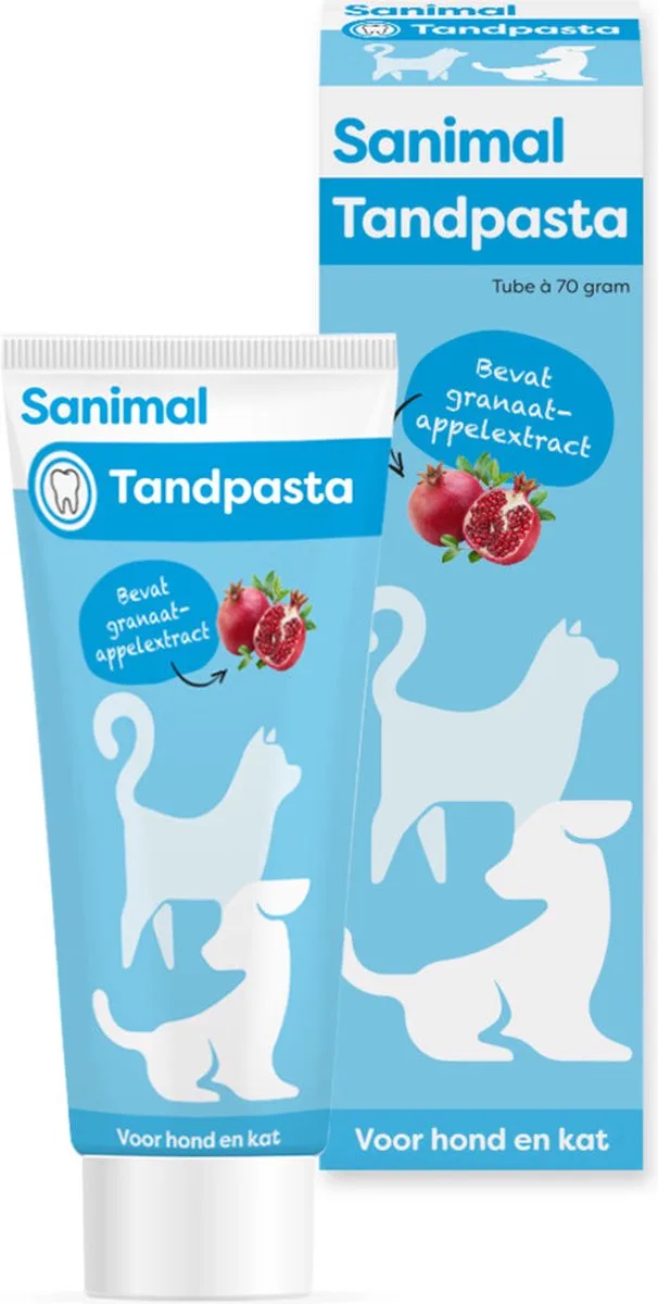 Tandpasta 70 gr voor honden en katten, hondentandpasta