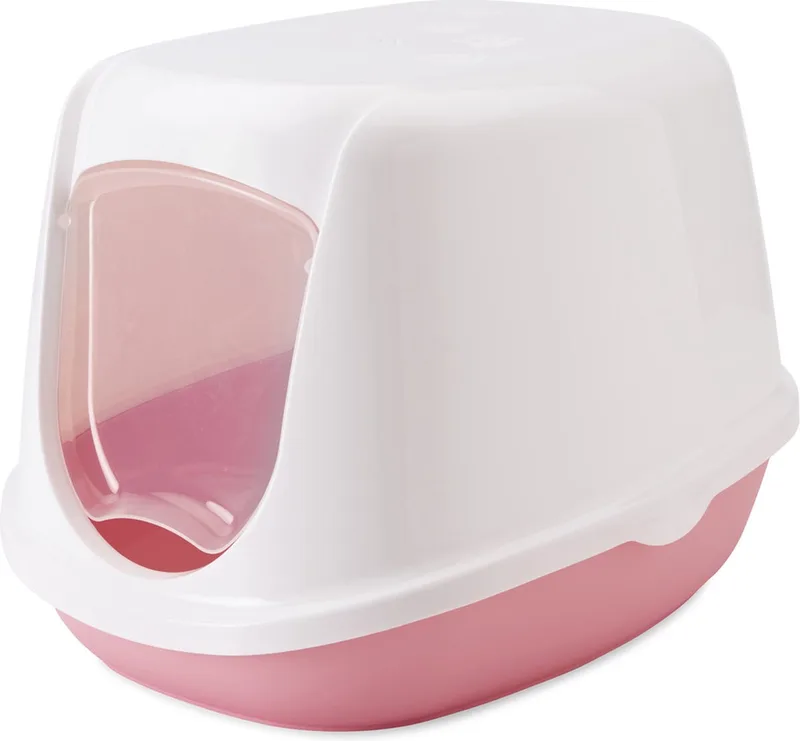 Duchesse Kittentoilet - Kattenbak - 44.5 x 35.5 x 32 cm von Savic in Rosa – Produktfoto