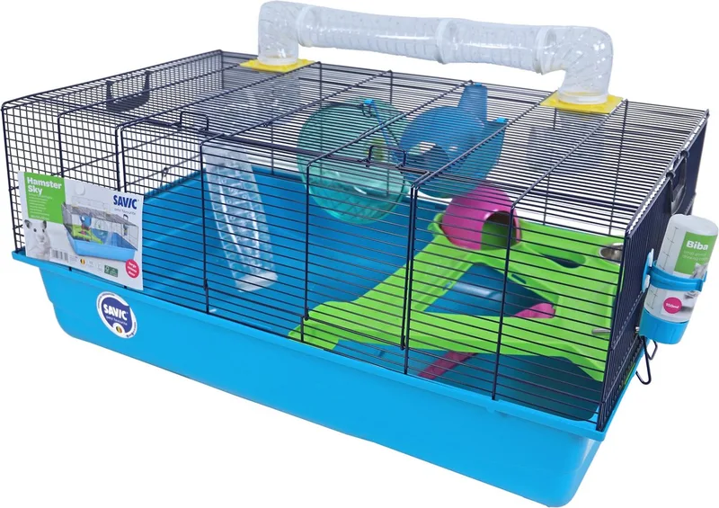 Hamsterkooi Sky - Dierenverblijf - 80x50x50 cm Marineblauw von Savic in Blau – Produktfoto