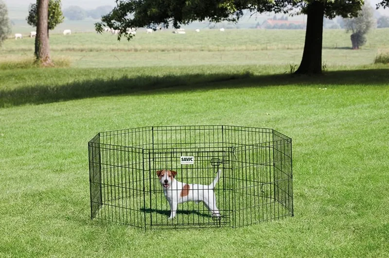Hondenpark 1 - Hondenren - Puppyren - Hondenkennel - Kleur: - 61x Ø160 cm by Savic in Black – product photo