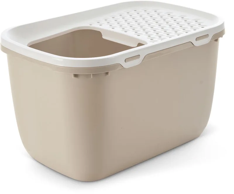 Hop In Giant - Kattenbak Giant - Instap Boven - Mokka/Wit - 74 x 49,7 x 43 cm by Savic in Blue – product photo 1 of 2