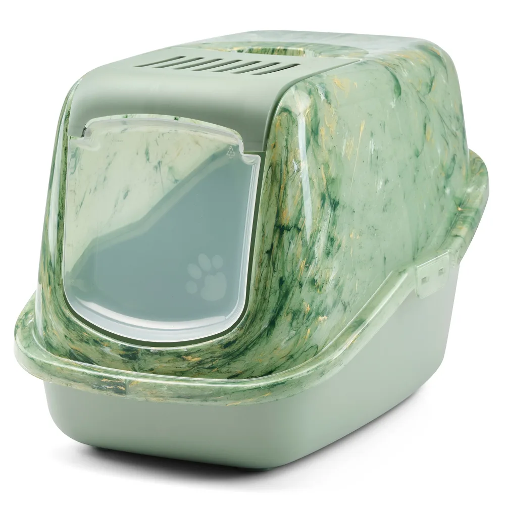 Kattenbak Nestor Marmer Amazona Groen / Botanisch Groen by Savic – product photo