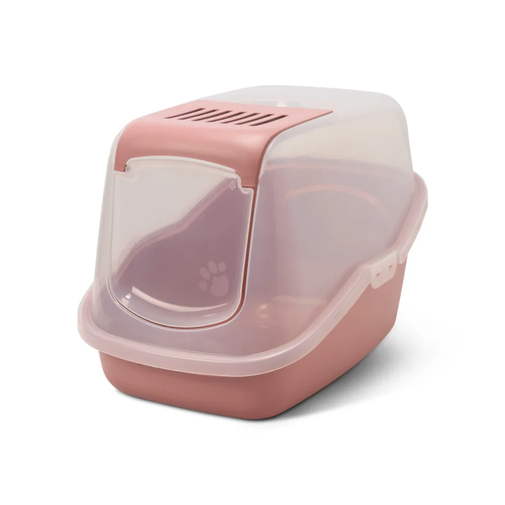 kattenbak Nestor, transparant asroze/transparant by Savic – product photo
