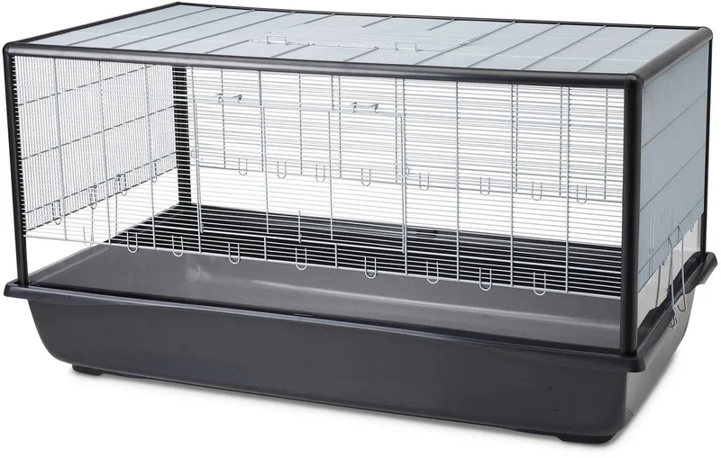 Knaagdierkooi Aura 120 Plexi - Dierenverblijf - 118x64x62 cm Xl de Savic en Gris – photo produit