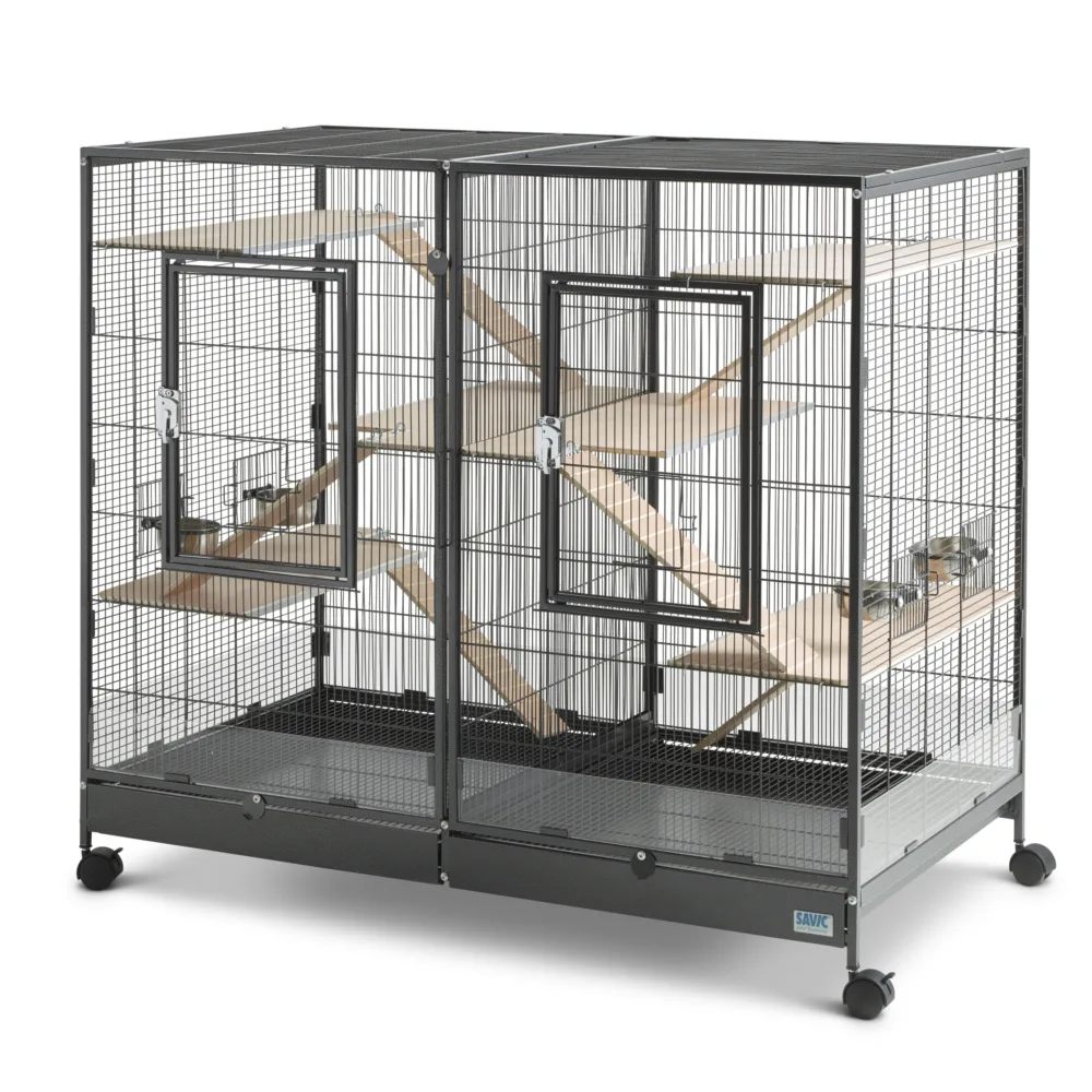 Knaagdierkooi Tasmania 120 - L 120 x B 65 x H 107 cm (2 pakketten*) van Savic – productfoto