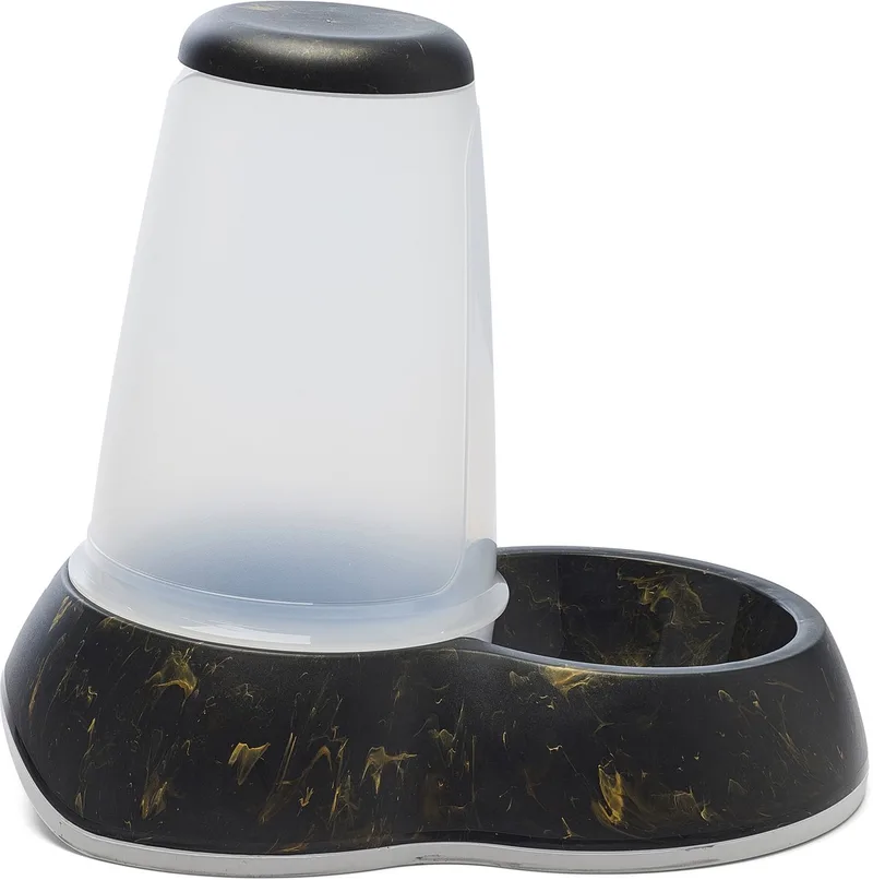 Loop Marmer - Waterdispenser - 3L - Zwart/Goud - 22 x32,5 x 29 cm fra Savic – produktbillede