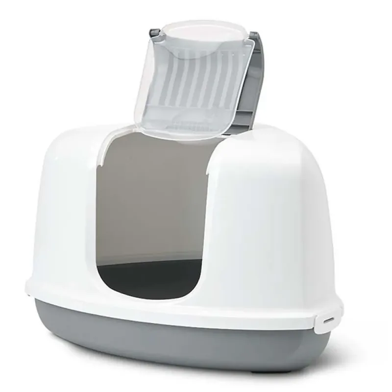 Nestor Corner - Kattenbak - Hoektoilet - 58,5 x 45,5 x 40 cm by Savic in Grey, White – product photo 2 of 3