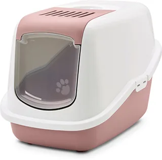 Nestor Earth Kattenbak - Roze/Wit - 56 x 39 x 39 cm by Savic in Pink – product photo 1 of 4