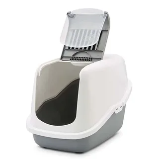 Katzentoilette Savic Katzentoilette Nestor - weiß/grau von Savic in Grau – Produktfoto 2 von 3