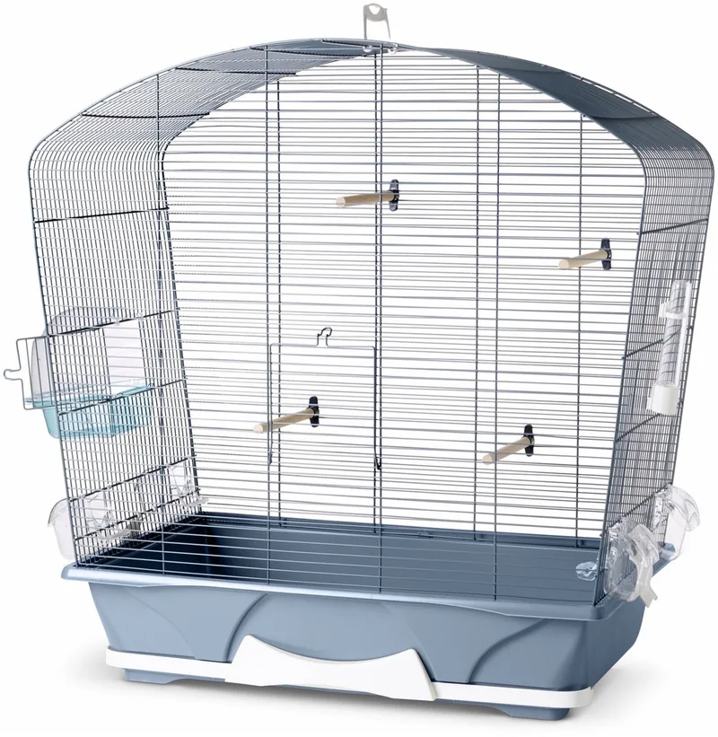 Vogelkooi Louise 50 - Vogelverblijven - 72x39x74 cm Wit by Savic in Blue – product photo