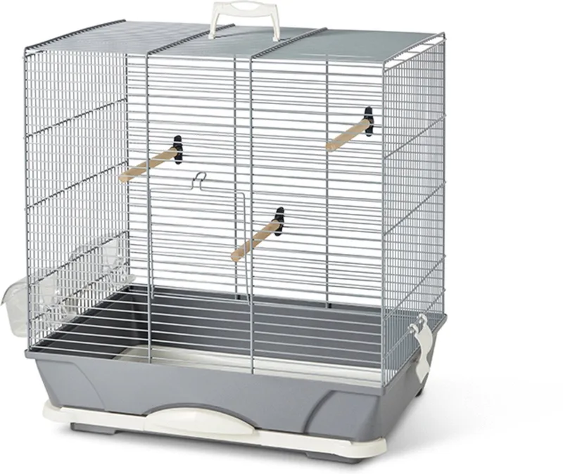 Vogelkooi Primo 40 - 46 x 32 x 48 cm by Savic in Grey – product photo