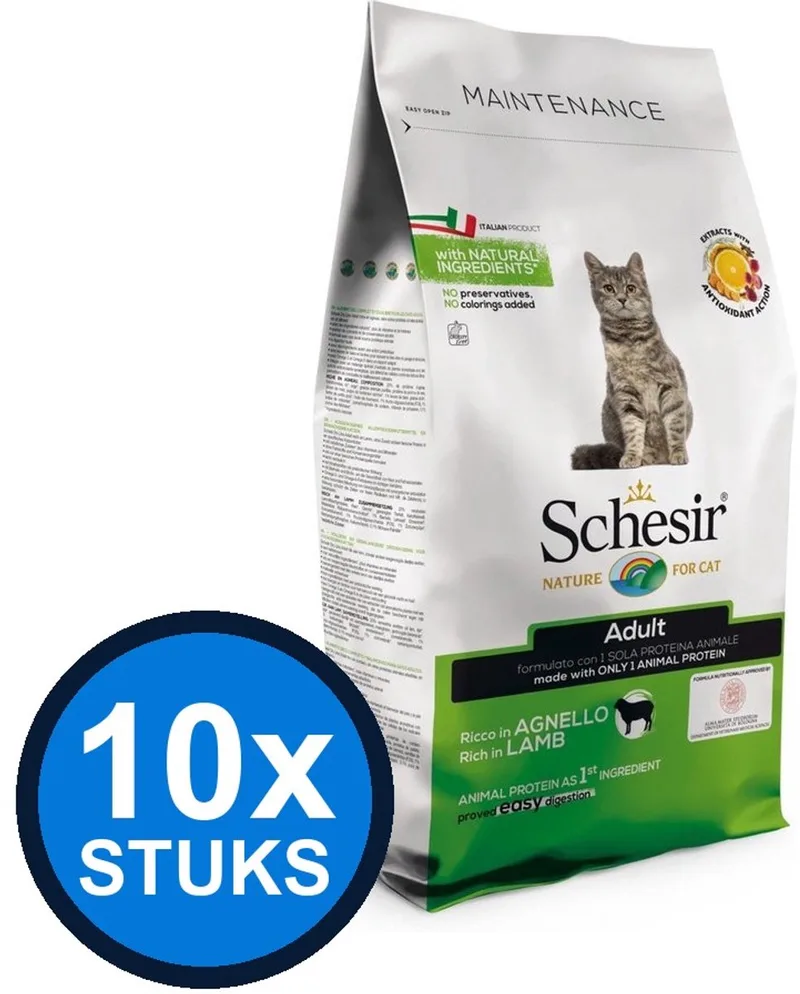 10x Schesir - Kattenvoer - Droogvoer - Gesteriliseerd Kip - 400g de Schesir – photo produit
