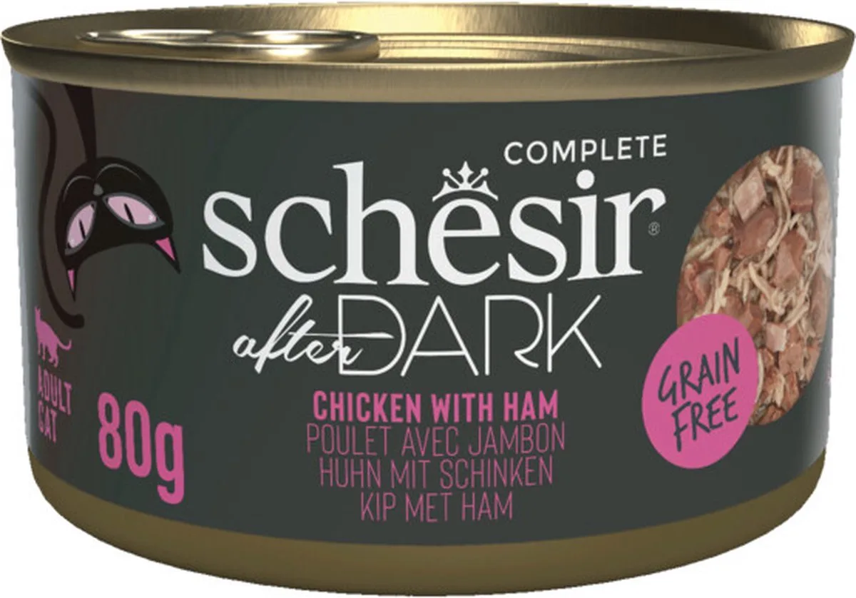 12x Schesir After Dark Bouillon Kip & Ham 80 gr van Schesir – productfoto