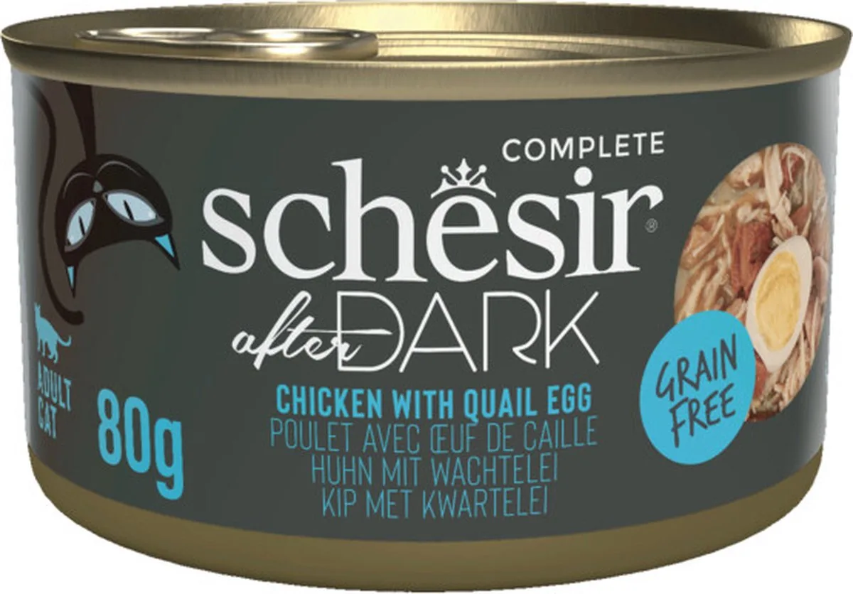 12x Schesir After Dark Bouillon Kip & Kwartelei 80 gr by Schesir – product photo