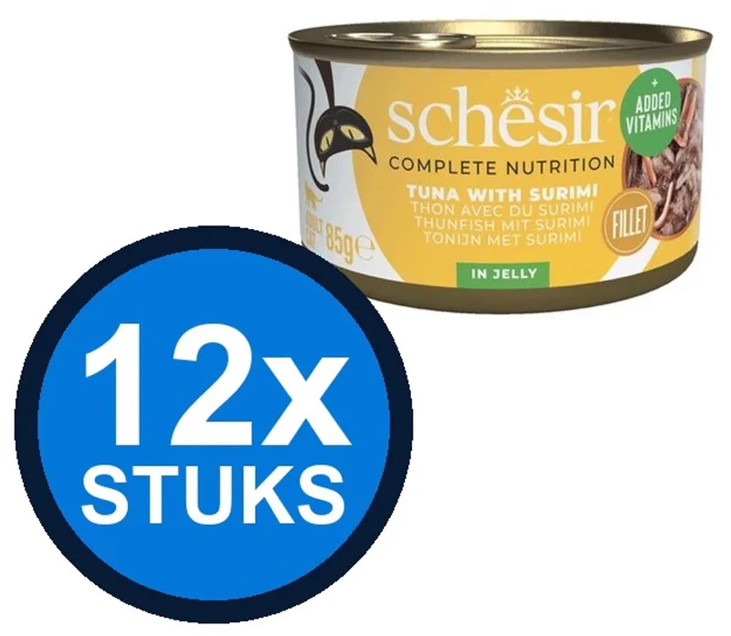 12x Schesir - Tonijn & Surimi in Gelei - Kattenvoer Natvoer - 85g von Schesir – Produktfoto