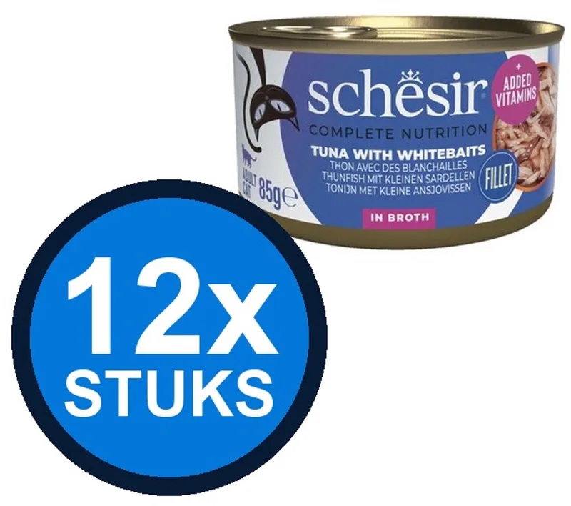 12x Schesir - Tonijn & Witvis in Bouillon - Kattenvoer Natvoer - 85g by Schesir – product photo