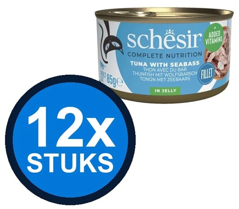 12x Schesir - Tonijn & Zeebaars in Gelei - Kattenvoer Natvoer - 85g von Schesir – Produktfoto